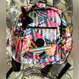 New Kipling Chuwy Backpack Patchwork Garden multicolor large